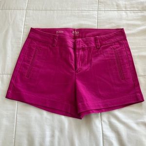Pink booty twill shorts